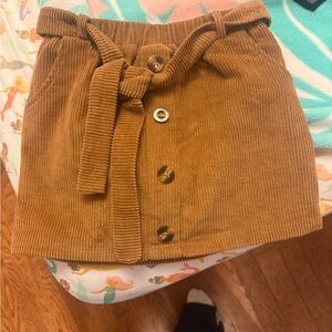 Magnolia Tan Corduroy Kids Skirt